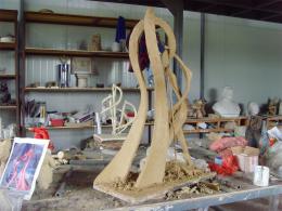 hj1713 不銹鋼雕塑—舞 小稿_青島國(guó)際服裝城不銹鋼雕塑、石雕、玻璃鋼雕塑_濱州宏景雕塑有限公司