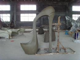 hj1717 玻璃鋼雕塑-美人之座 泥塑_青島國(guó)際服裝城不銹鋼雕塑、石雕、玻璃鋼雕塑_濱州宏景雕塑有限公司