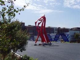 hj1732 不銹鋼雕塑—舞_青島國際服裝城不銹鋼雕塑、石雕、玻璃鋼雕塑_濱州宏景雕塑有限公司