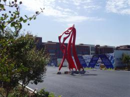 hj1733 不銹鋼雕塑—舞_青島國際服裝城不銹鋼雕塑、石雕、玻璃鋼雕塑_濱州宏景雕塑有限公司