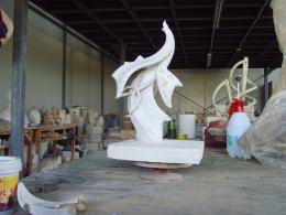 hj1748 不銹鋼雕塑—凌空之剪 小稿_青島國際服裝城不銹鋼雕塑、石雕、玻璃鋼雕塑_濱州宏景雕塑有限公司